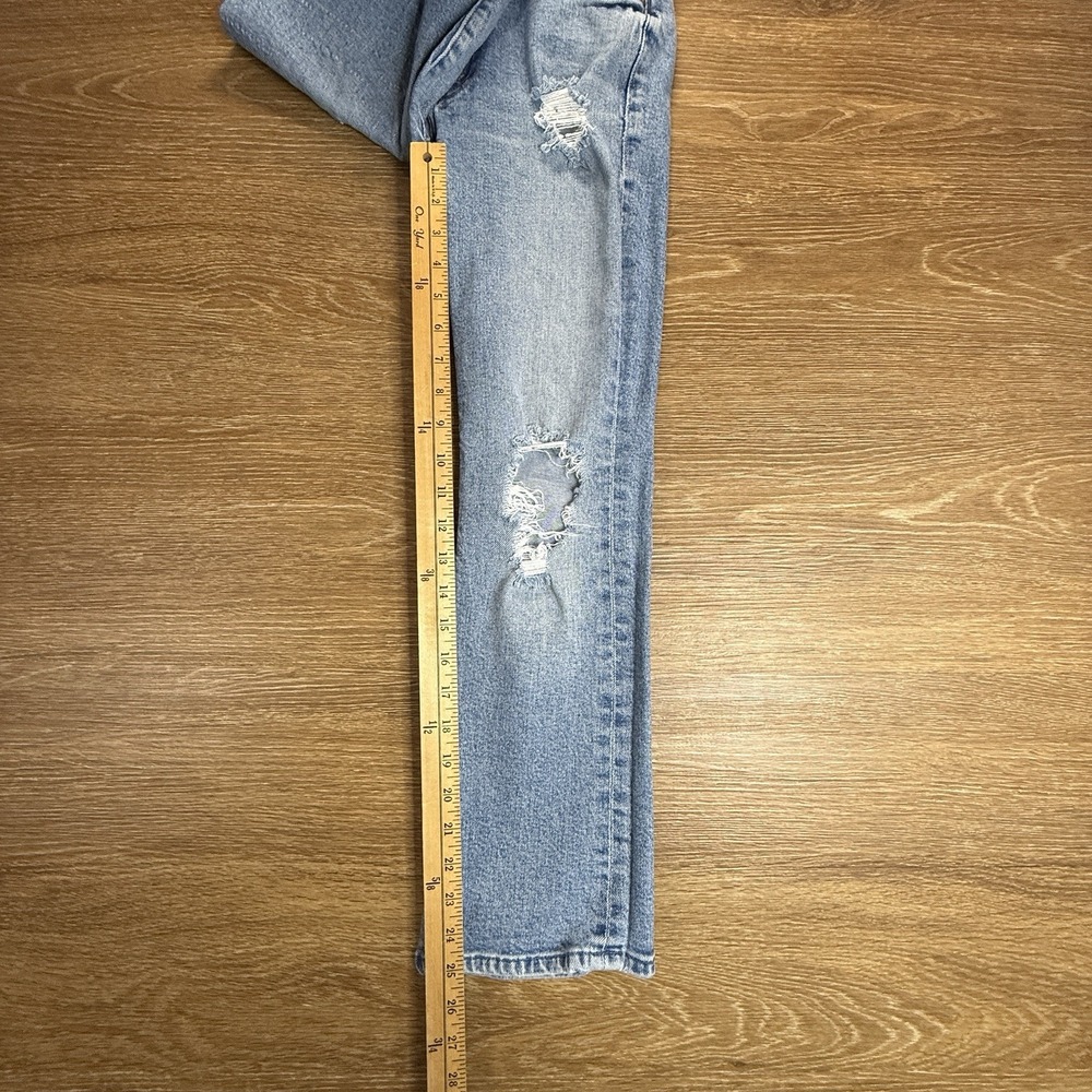 Mother The Insider Ankle Jeans Women Size 25 Distressed Crop Blue USA Flaw - Picture 10 of 13